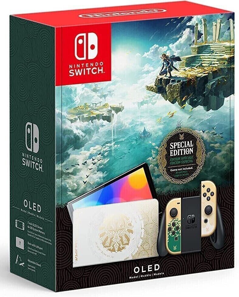 NINTENDO SWITCH-OLED MODEL The Legend of Zelda Tears of the Kingdom Edition - ARISDEALS