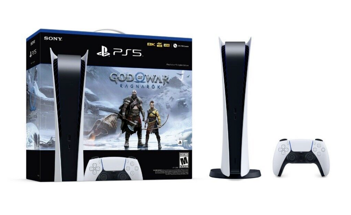 God of War Ragnarok PlayStation 5 PS5 Digital Edition Console Bundle *IN HAND* - ARISDEALS