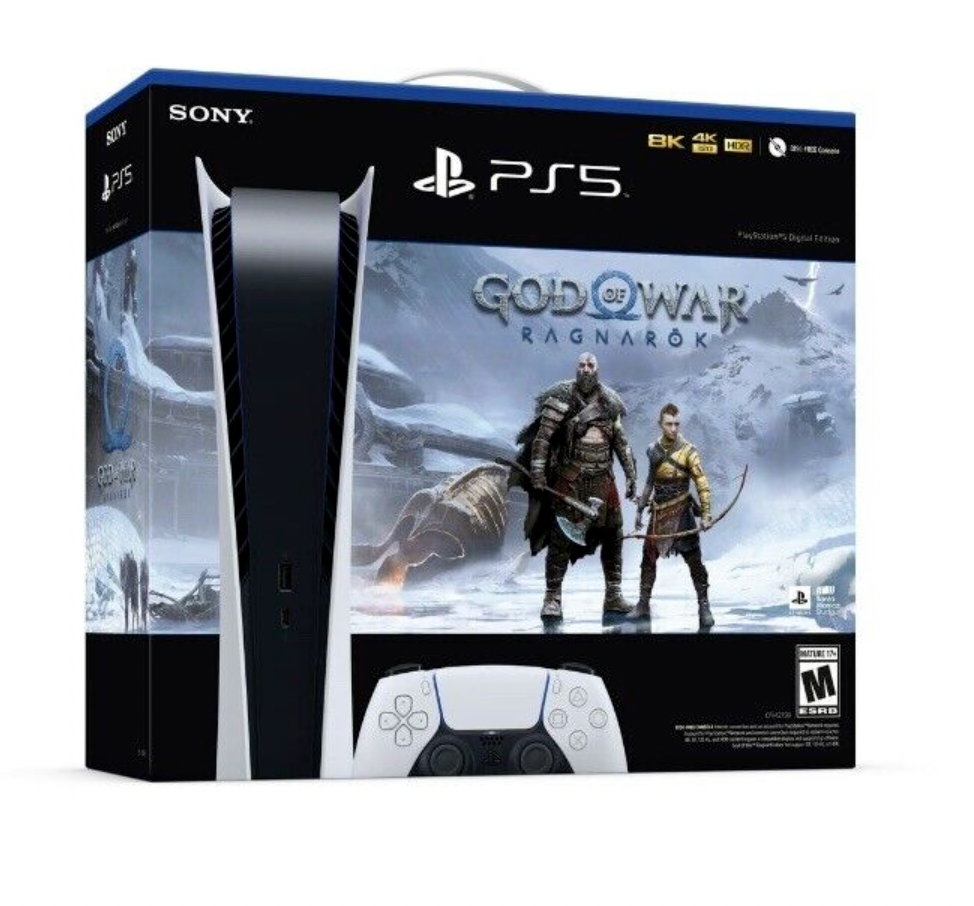 God of War Ragnarok PlayStation 5 PS5 Digital Edition Console Bundle *IN HAND* - ARISDEALS