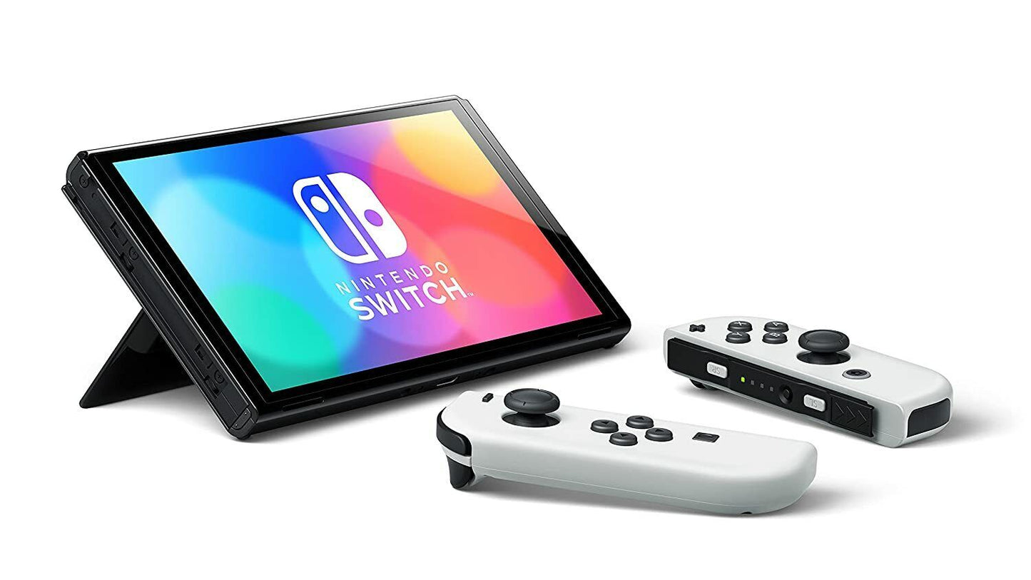 Nintendo Switch OLED White or Neon Red Blue Joy-Con *NEW* FREE FAST SHIPPING! - ARISDEALS