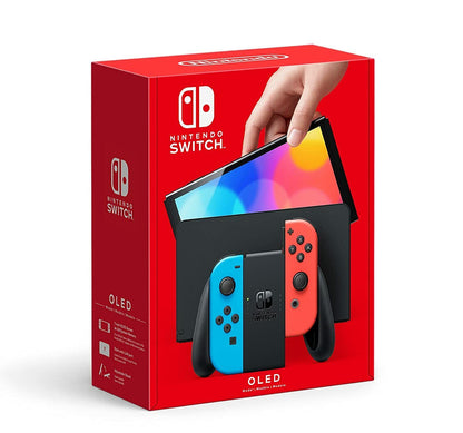 Nintendo Switch OLED White or Neon Red Blue Joy-Con *NEW* FREE FAST SHIPPING! - ARISDEALS