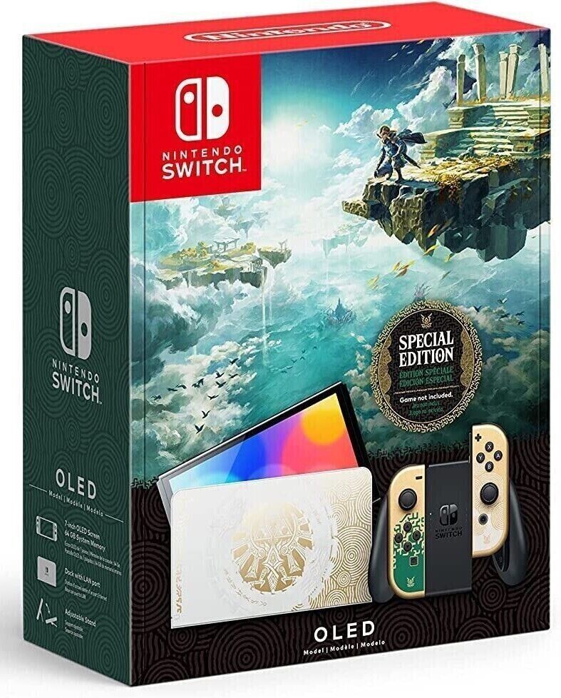 NINTENDO SWITCH-OLED MODEL  The Legend of Zelda Tears of the Kingdom Edition - ARISDEALS