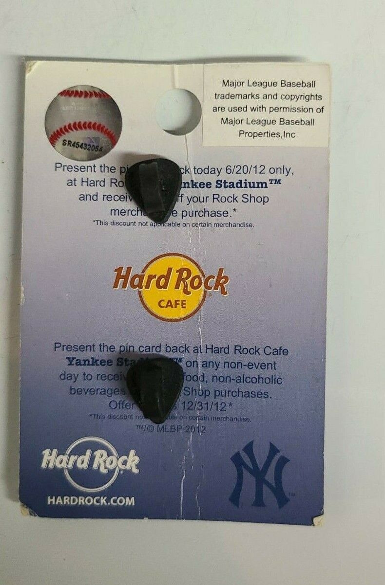 NY Yankees Stadium Hard Rock Cafe Pin Sga 2012 Guitar Mlb Baseball Bronx. - ARISDEALS