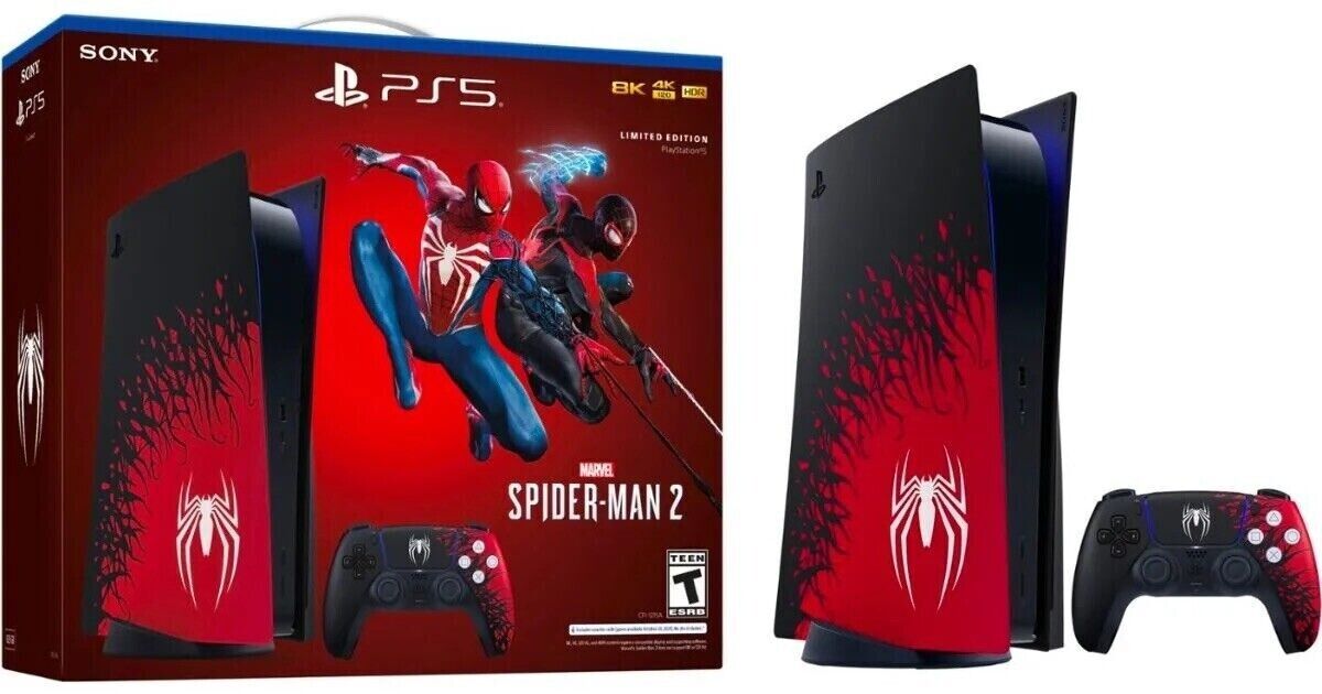 Sony PlayStation 5 Console Disc Marvel’s Spider-Man 2 Limited Edition Bundle PS5 - ARISDEALS