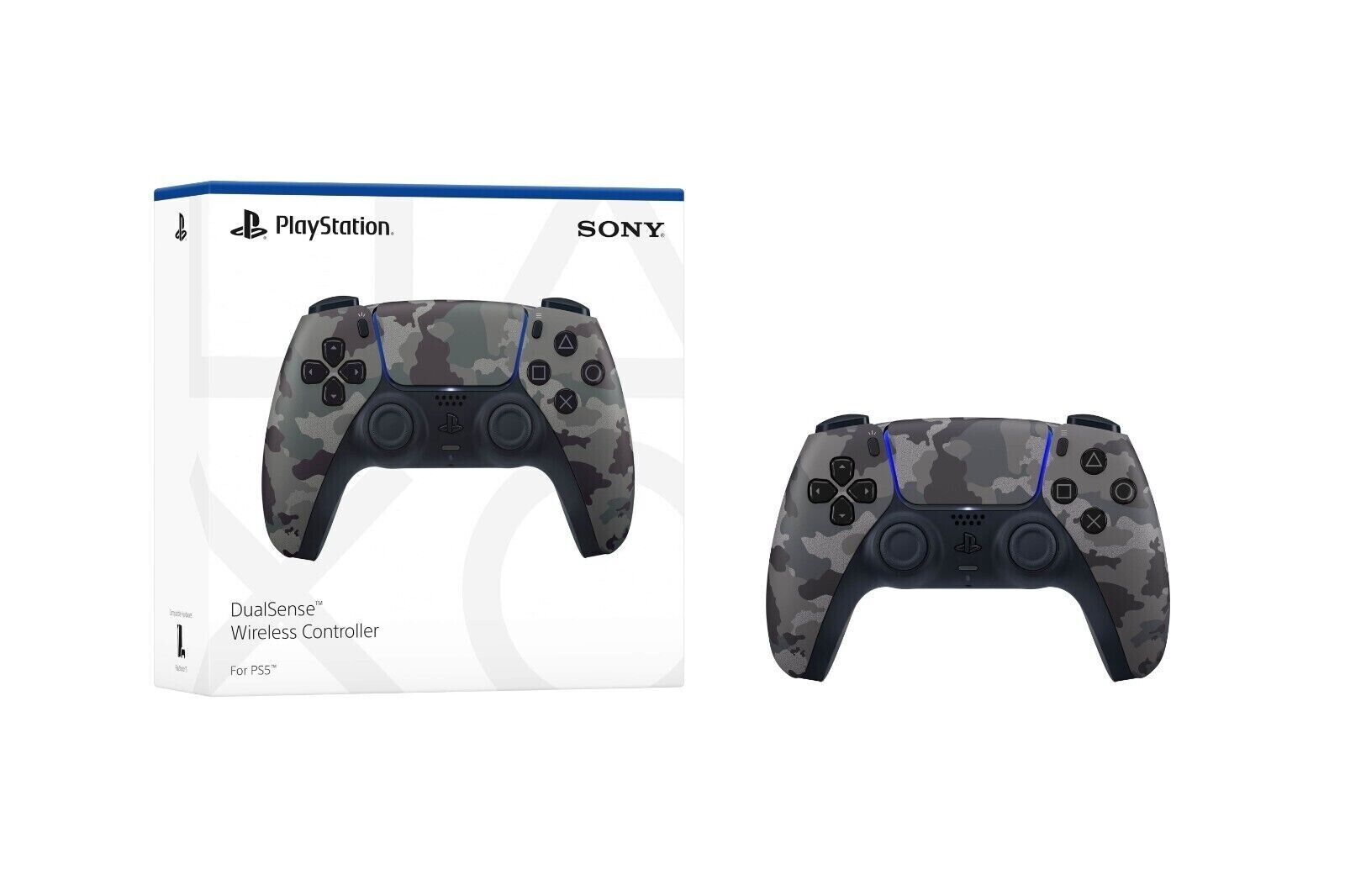 PlayStation 5 Console + PS5 DualSense Wireless Controller Gray Camouflage - ARISDEALS