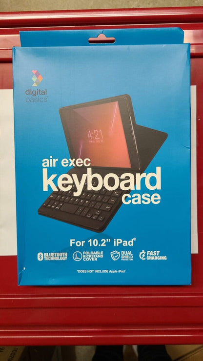 Digital Gadgets Air Exec Keyboard Case For IPAD 10.2” NIP Silver - ARISDEALS