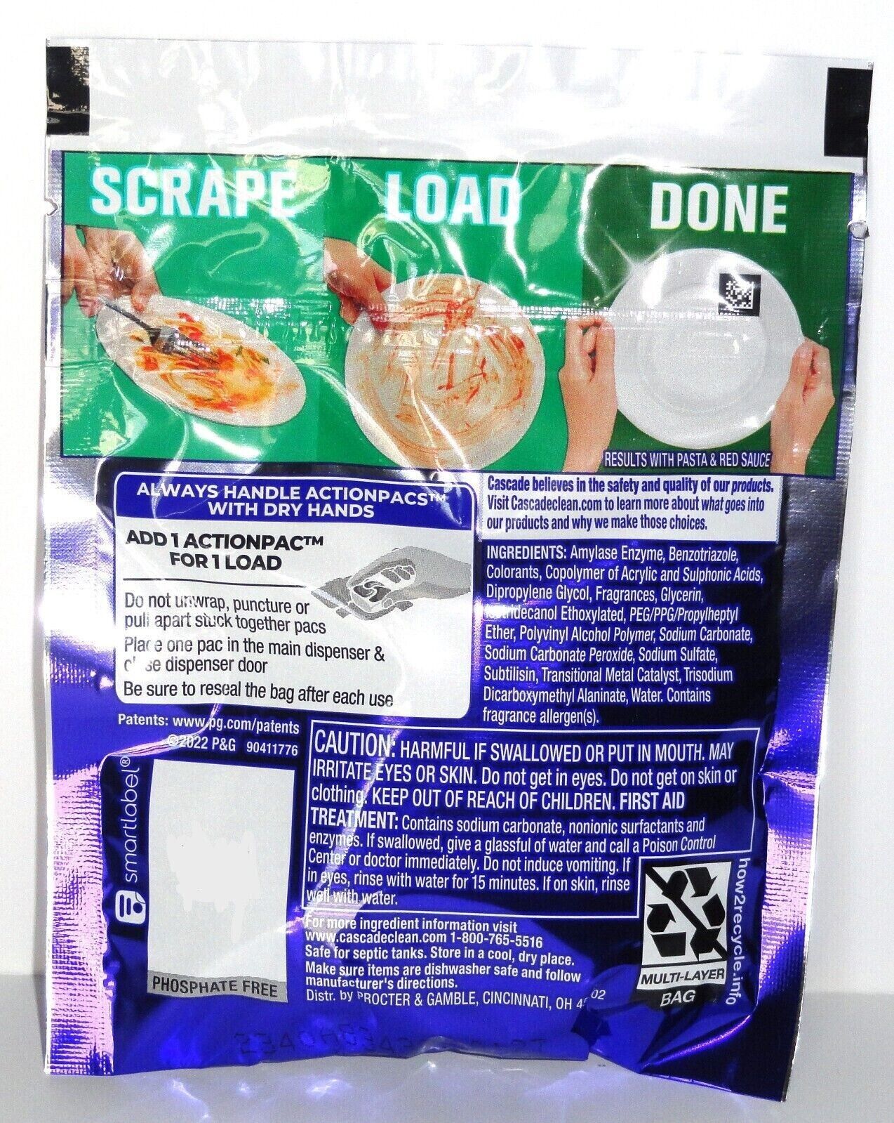 Cascade Platinum Plus Dishwasher Detergent Sample Pack 3 ActionPacs Fresh Scent - ARISDEALS