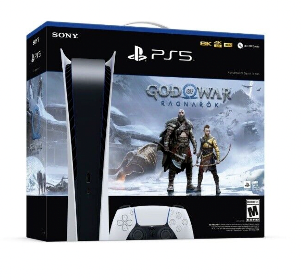 God of War Ragnarok PlayStation 5 PS5 Digital Edition Console Bundle *IN HAND* - ARISDEALS