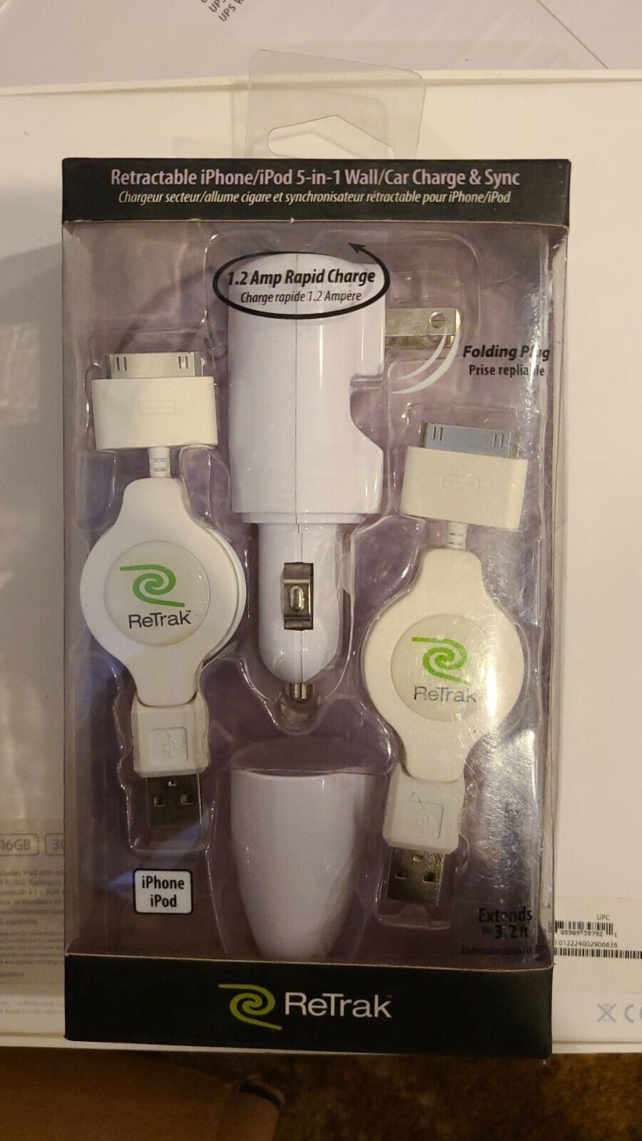 Retrak 5-1 Charge & Sync For Ipod & iphone 4g USB 2.0 Emerge Technologies - ARISDEALS